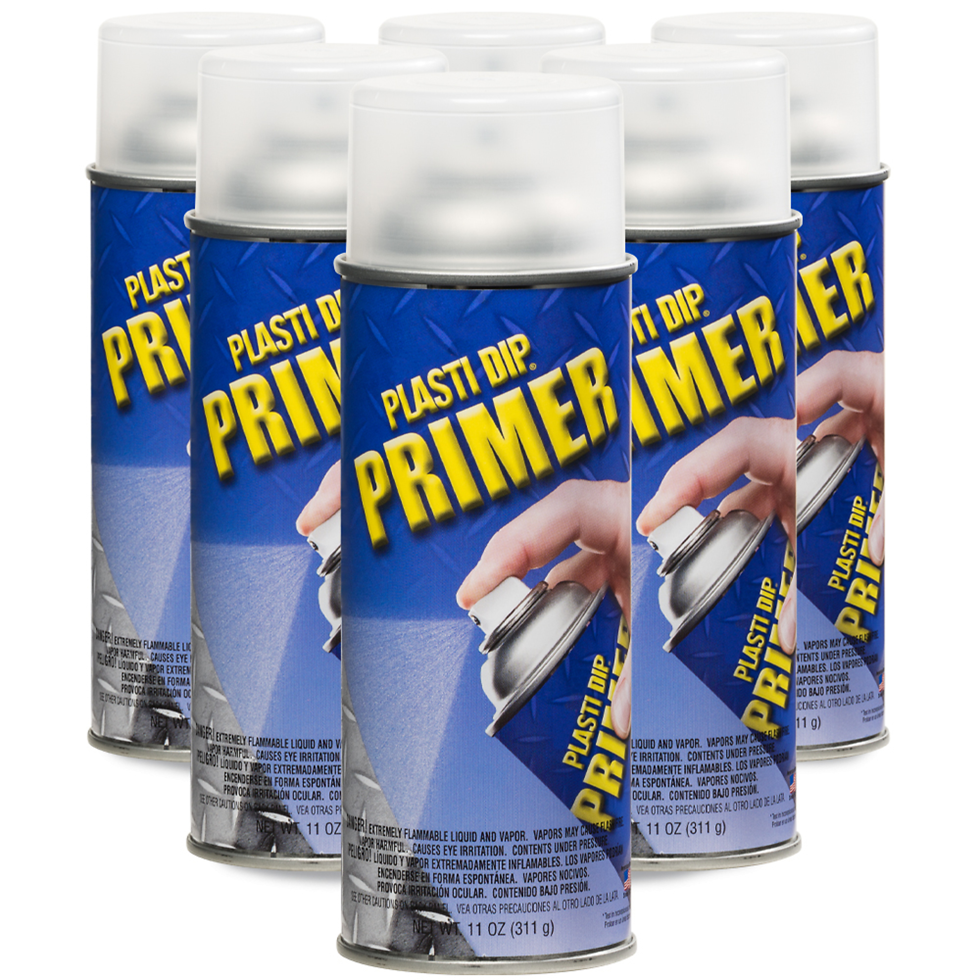 Plasti Dip Primer Spray — 11oz., Clear, Stronger Bond with Metal and Plastic, 6 Pk, Model# 41209-6